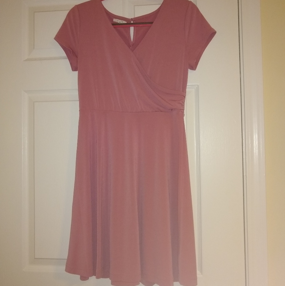 Blush wrap dress